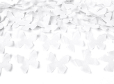 Confetti cannon with butterflies, white, 28cm