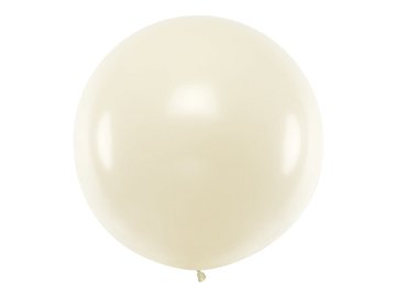 Round Balloon 1m, Metallic Pearl