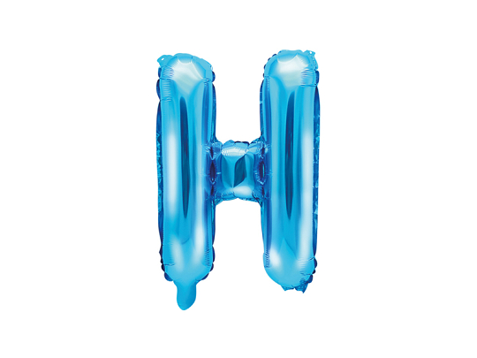 Folienballon Buchstabe ''H'', 35cm, blau