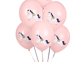 Ballons 30 cm, Pferd, Pastell Blassrosa (1 VPE / 6 Stk.)