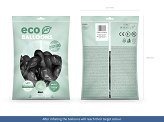 Balony Eco 30cm metalizowane, czarny (1 op. / 100 szt.)