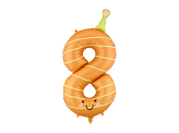 Foil balloon Number ''8'', 86cm, orange