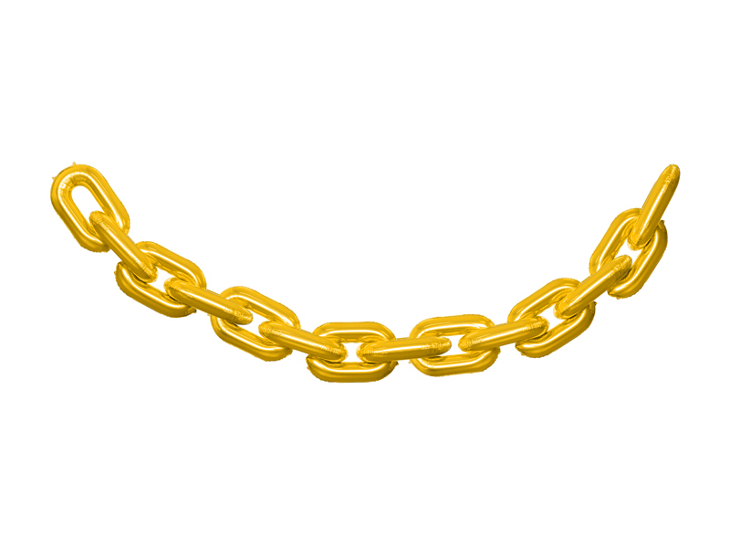 Ballonggirlang – guld – 14-pack