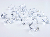 Crystal ice, colourless, 25 x 21mm (1 pkt / 50 pc.)