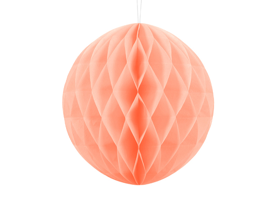 Honeycomb Ball, light peach, 30cm