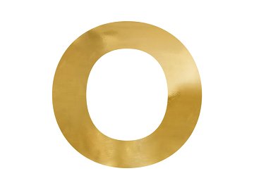 Spiegelbuchstabe ''O'', gold, 62x61 cm