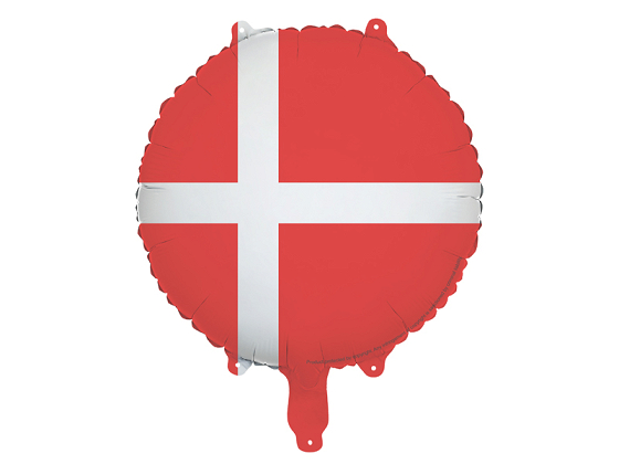 Folienballon Flagge Dänemark, 35 cm, Mix