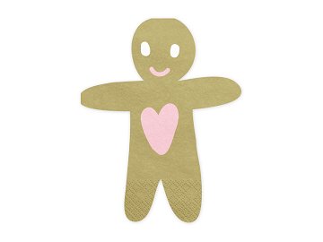Serviettes Gingerbread Man, 16x13cm (1 pqt. / 20 pc.)