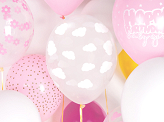 Ballons 30cm, Wolken, Crystal Clear (1 VPE / 50 Stk.)