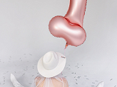 Folienballon Penis, 45 cm, Roségold