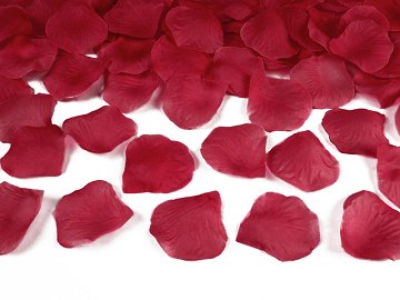 Płatki róż w woreczku, bordo (1 op. / 100 szt.)