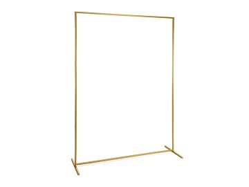 Backdrop stand, frame, gold, 150x200 cm