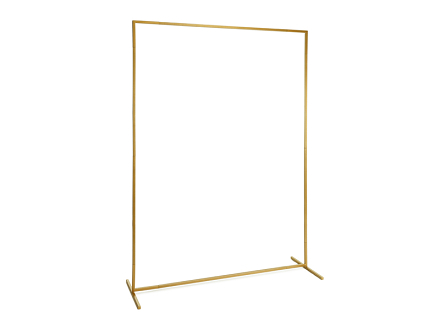 Backdrop stand, frame, gold, 150x200 cm