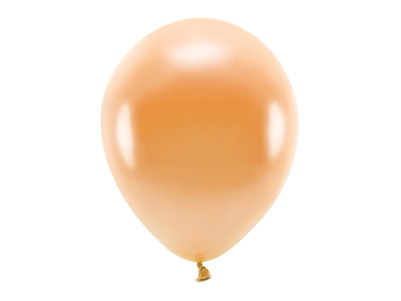 Latexballong ECO – metallisk – orange – 30 cm – 10-pack