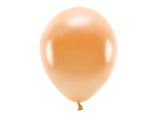 Ballons Eco 30 cm, métallisés, orange (1 pqt. / 10 pc.)