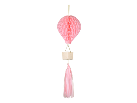 Dekoration aus Seidenpapier Ballon, rosa