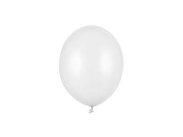 Ballons Strong 12cm, Blanc pur métallique (1 pqt. / 100 pc.)