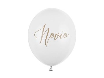 Balloons 30cm, Novio, Pastel Pure White (1 pkt / 50 pc.)