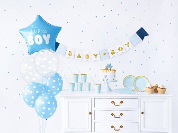 Kit décoration Baby Shower ''It's a boy'' (1 pqt. / 49 pc.)