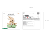 Standing foil balloon Bunnies, 51x60 cm, mix
