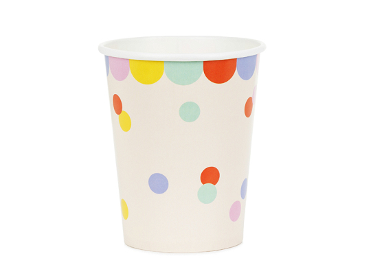 Cups Confetti, 220 ml, mix (1 pkt / 6 pc.)