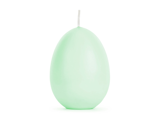 Egg candle, light green, 10 cm