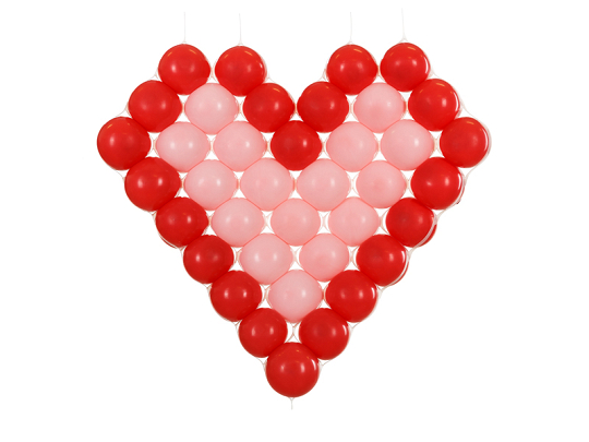 Siatka balonowa Serce, 63x58 cm