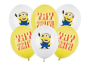 Strong Balloons 30 cm, Minions, mix (1 pkt / 6 pc.)