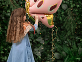 Ballon en Mylar Papillon, 120x87 cm, mélange