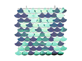 Sequin backdrop panel, scale-shape, light lilac, 30x30 cm