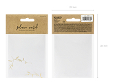 Place cards - Branches, gold, 9.5x5.5cm (1 pkt / 10 pc.)