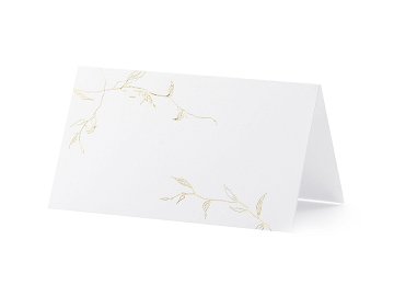 Marque place - Branches, or, 9.5x5.5cm (1 pqt. / 10 pc.)