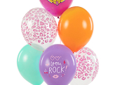 Ballons 30 cm, You Rock, mix (1 VPE / 6 Stk.)
