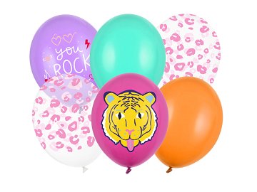 Balloons 30 cm, You Rock, mix (1 pkt / 6 pc.)