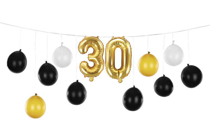 Ballonggirlang – 30-årsdag – mix – 260x32 cm