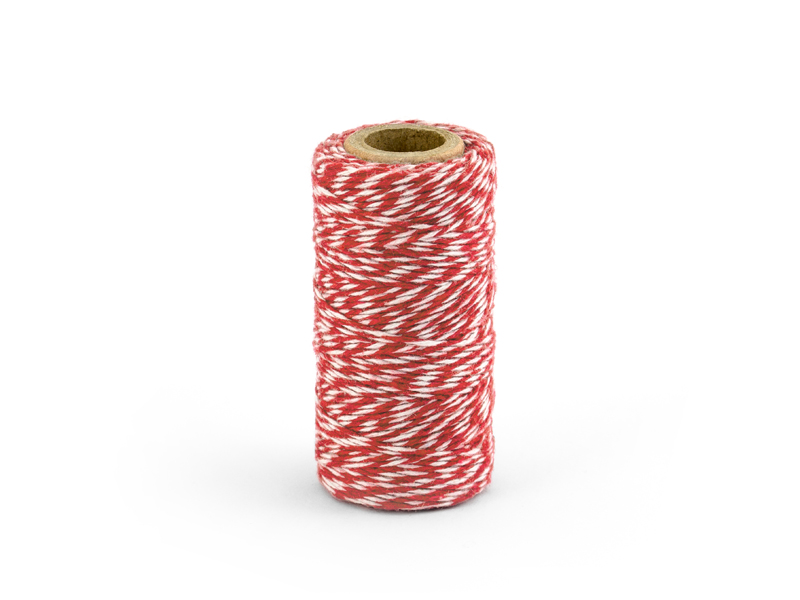 Tvinnsnöre – röd – 12 mm – 50 m