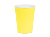 Gobelets en papier, jaune, 250ml (1 pqt. / 6 pc.)