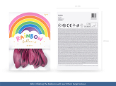 Balony Rainbow 30cm pastelowe, fuksja (1 op. / 10 szt.)