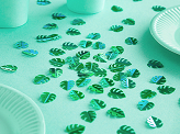 Confettis métallisés Feuilles, vert, 15g