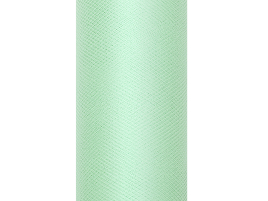 Tiul gładki, mięta, 0,15 x 9m (1 szt. / 9 mb.)