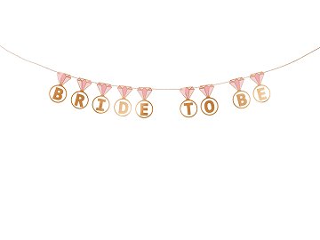 Banner Ringe ''Bride to be'', Mix 2,5 m