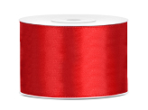 Satin Ribbon, red, 50mm/25m