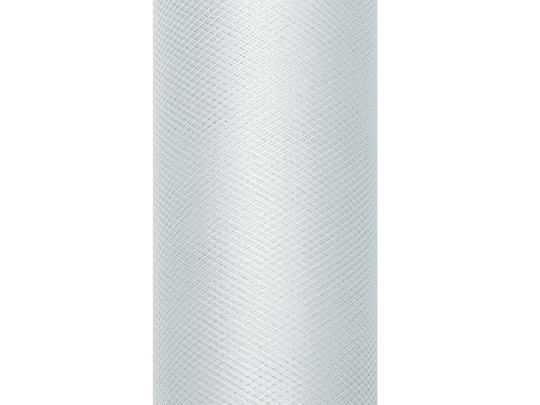 Tiul gładki, szary, 0,30 x 9m