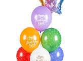 Balony 30 cm, Happy Birthday To You, mix (1 op. / 6 szt.)