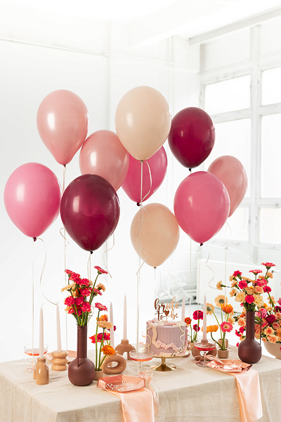 Latex balloons set, mix (1 pkt / 10 pc.) - Designer decorations and ...