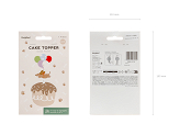 Topper auf Kuchen Dackel, 9x17 cm, Mix