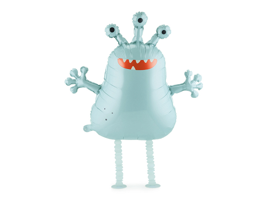 Foil balloon Alien, 58x60 cm, mix