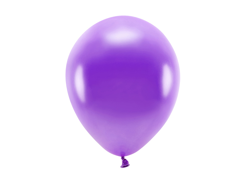 Latexballong ECO – metallisk – violett – 26 cm – 10-pack