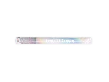 Confetti cannon, iridescent, 60cm