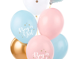 Ballons 30 cm, Boy or Girl, mélange (1 pqt. / 6 pc.)
